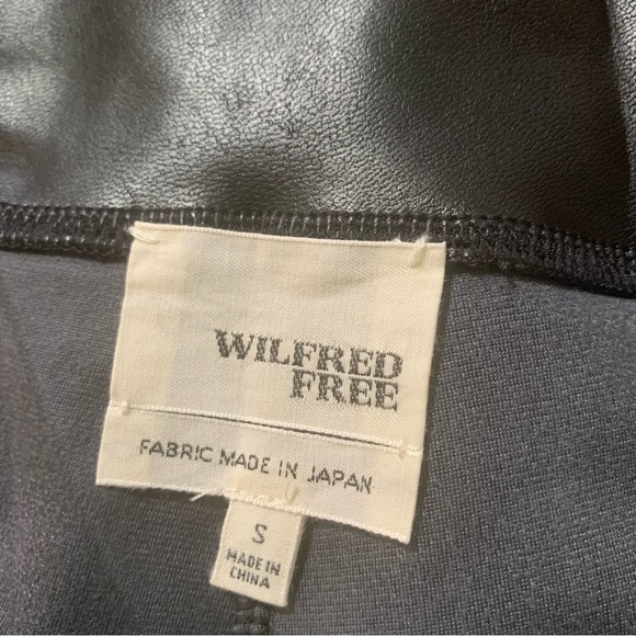 Wilfred Free pants, small, black faux leather. Aritzia black pants - Picture 6 of 8